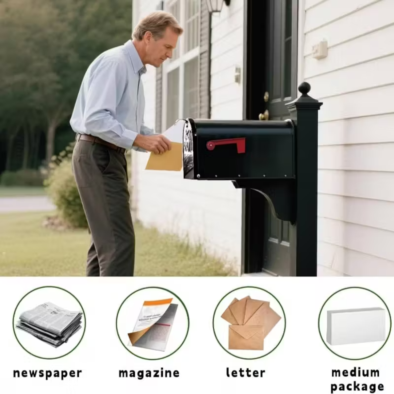 Mailbox with Locking Mechanism - Secure Locking System, Weatherproof Outdoor Construction