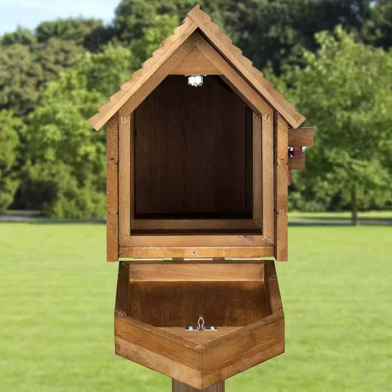 Outdoor Cedar Mailbox-Heavy Duty Cedar Wood, Decorative House